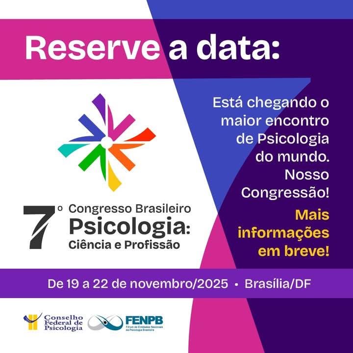 VII Congresso Brasileiro Psicologia: Ciência e Profissão